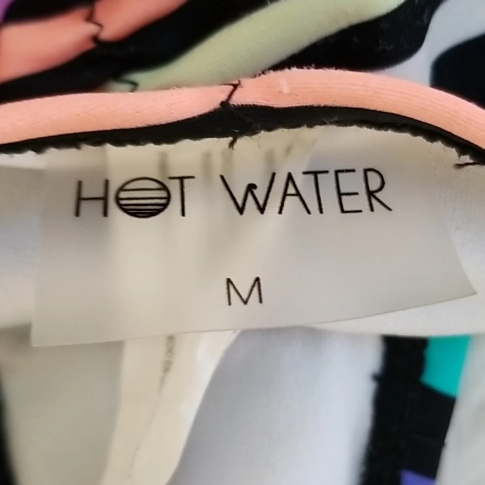 Hot Water Multicolored  Striped Bikini Bottom